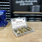 Inch Grade 8 SAE Extra Thick Flat Washer Assortment - 168 PCS