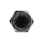 M4-.70x16mm Hex Head DIN 933 Cap Screw Class 8.8, Zinc