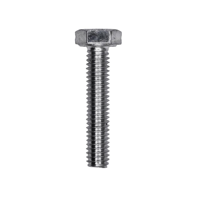 M4-.70x20mm Hex Head DIN 933 Cap Screw Class 8.8, Zinc