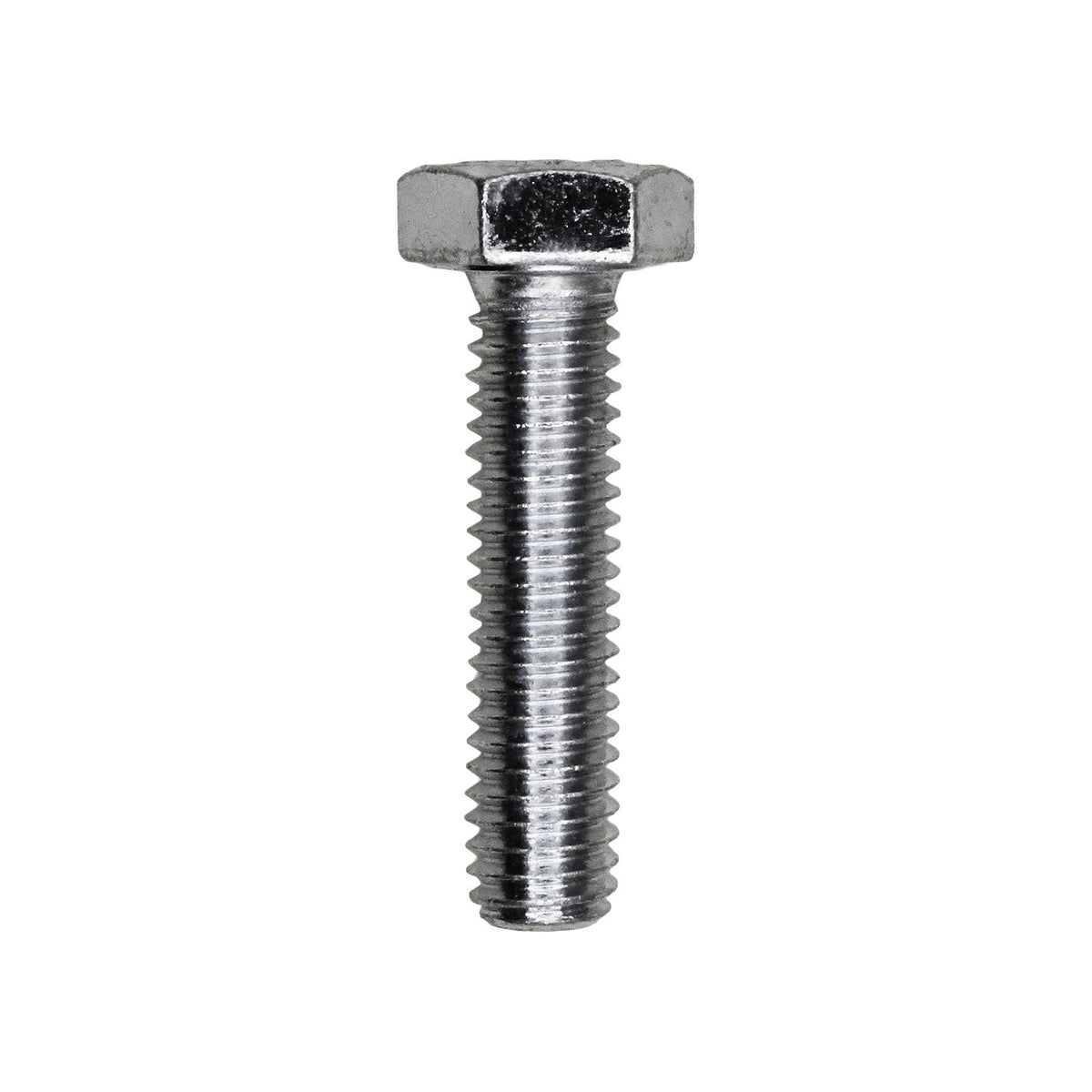 M6-1.0x25mm Hex Head DIN 933 Cap Screw Class 8.8, Zinc