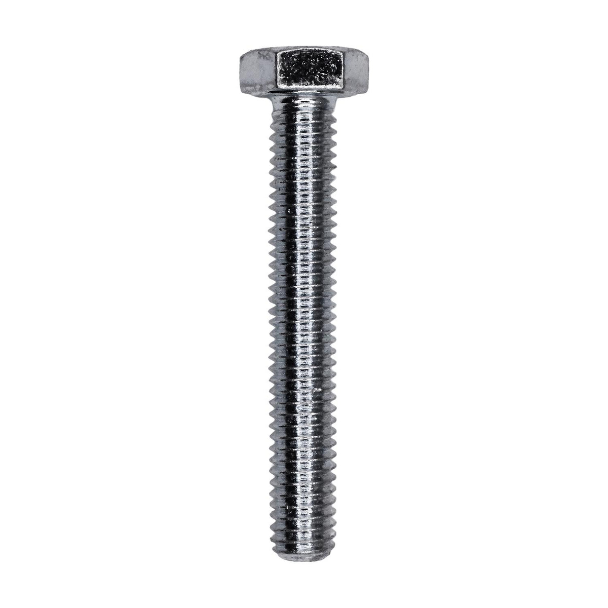 M6-1.0x40mm Hex Head DIN 931 Cap Screw Class 8.8, Zinc