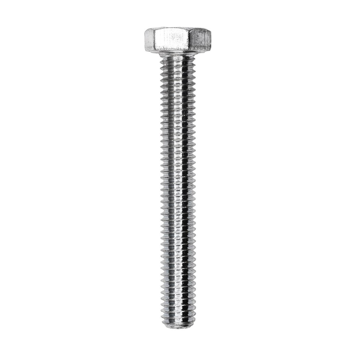 M6-1.0x45mm Hex Head DIN 931 Cap Screw Class 8.8, Zinc