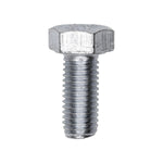 M7-1.0x16mm Hex Head DIN 933 Cap Screw Class 8.8, Zinc