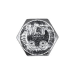 M7-1.0x16mm Hex Head DIN 933 Cap Screw Class 8.8, Zinc