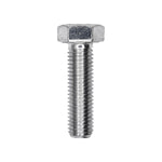 M7-1.0x25mm Hex Head DIN 933 Cap Screw Class 8.8, Zinc