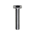 M8-1.25x35mm Hex Head DIN 931 Cap Screw Class 8.8, Zinc