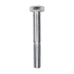 M8-1.25x55mm Hex Head DIN 931 Cap Screw Class 8.8, Zinc