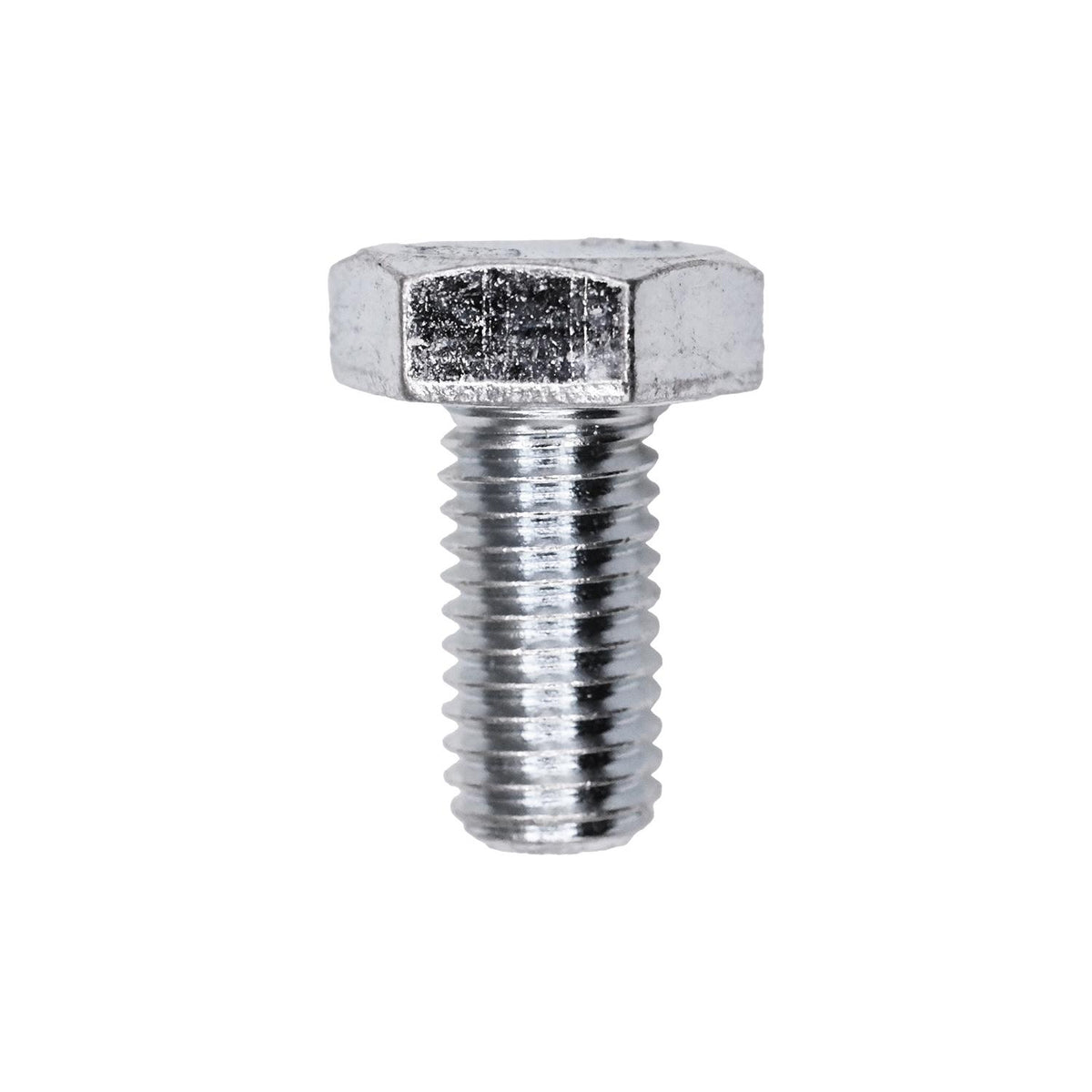 M10-1.5x20mm Hex Head DIN 933 Cap Screw Class 8.8, Zinc