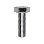 M10-1.5x30mm Hex Head DIN 933 Cap Screw Class 8.8, Zinc