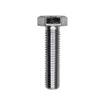 M10-1.5x40mm Hex Head DIN 931 Cap Screw Class 8.8, Zinc