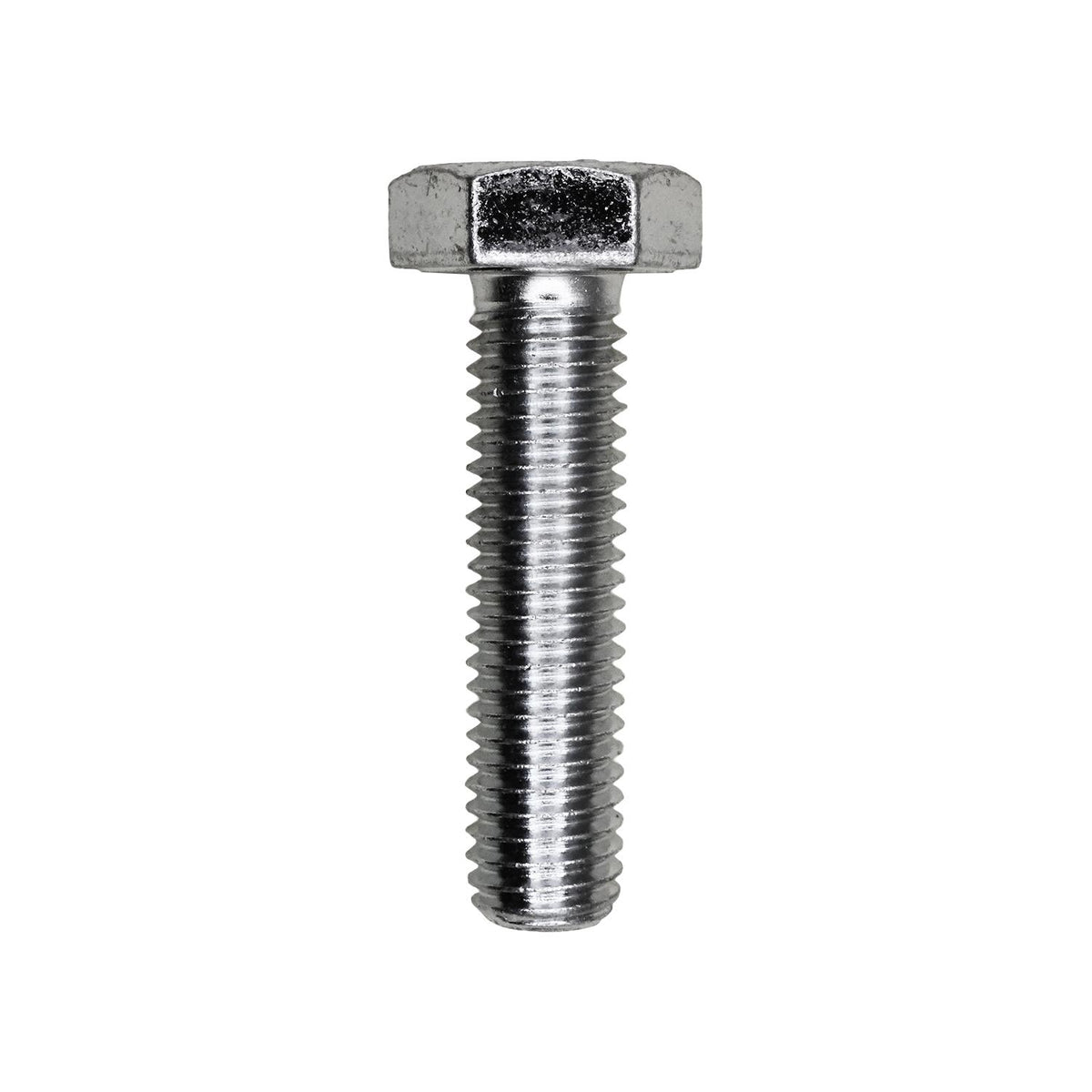 M10-1.5x40mm Hex Head DIN 931 Cap Screw Class 8.8, Zinc