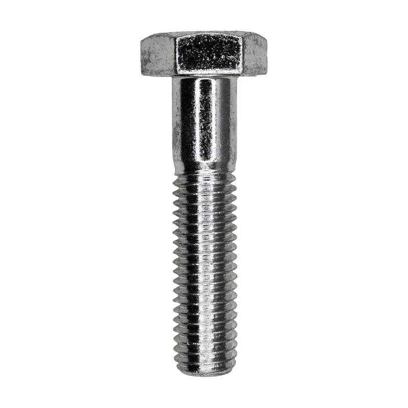 M10-1.5x45mm Hex Head DIN 931 Cap Screw Class 8.8, Zinc