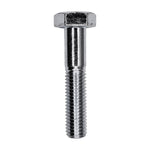 M10-1.5x50mm Hex Head DIN 931 Cap Screw Class 8.8, Zinc
