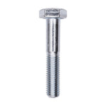 M10-1.5x55mm Hex Head DIN 931 Cap Screw Class 8.8, Zinc