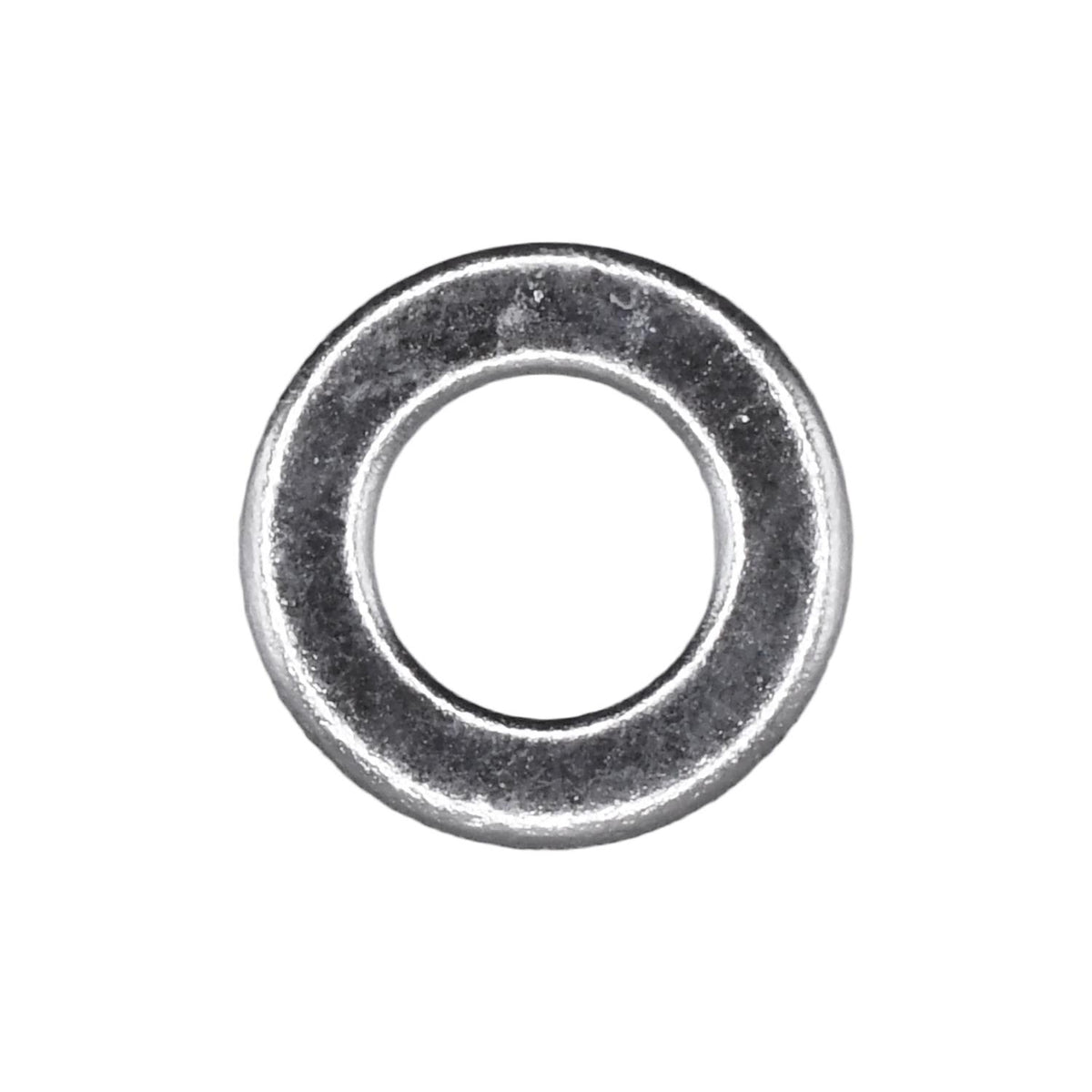 6mm DIN 125 Metric Flat Washer, 6.4mm ID, 12mm OD, Zinc, 1.5mm Thickness