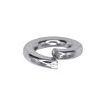 8mm DIN 127 Metric Lock Washers, 8.2mm ID, 14.4mm OD, Zinc, Spring Steel