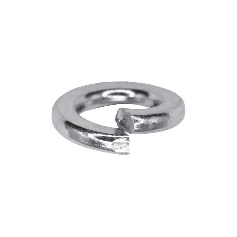 8mm DIN 127 Metric Lock Washers, 8.2mm ID, 14.4mm OD, Zinc, Spring Steel