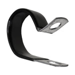 1-1/4" Closed Clamp - Galvanized Vinyl Coated