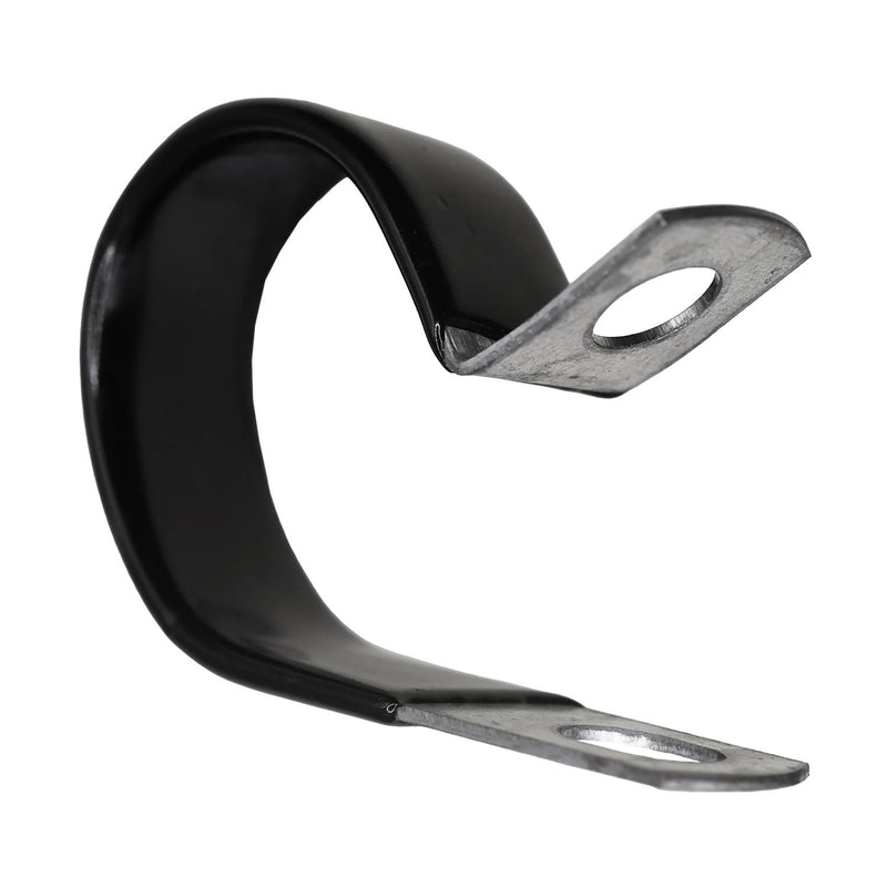 1-1/4" Closed Clamp - Galvanized Vinyl Coated