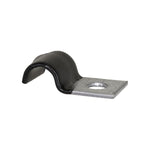 1/4" Insulated Half-Clamp - Galvanized Vinyl Coated