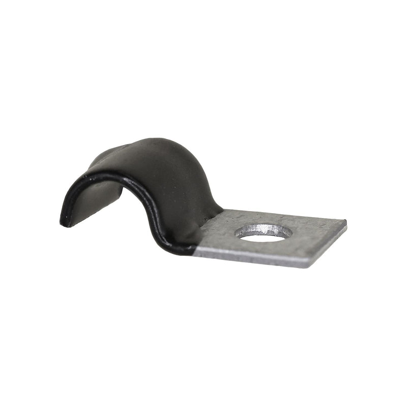 1/4" Insulated Half-Clamp - Galvanized Vinyl Coated