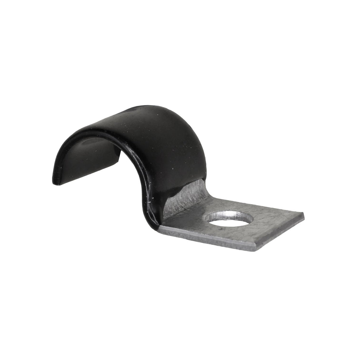 1/2" Insulated Half-Clamp - Galvanized Vinyl Coated
