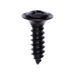#8x5/8" Phillips Oval Head SEMS with Tapping Screw, Type A/AB, Black Oxide