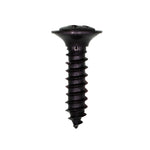 #8x11/16" Phillips Oval Head SEMS with Tapping Screw, Type A/AB, Black Oxide