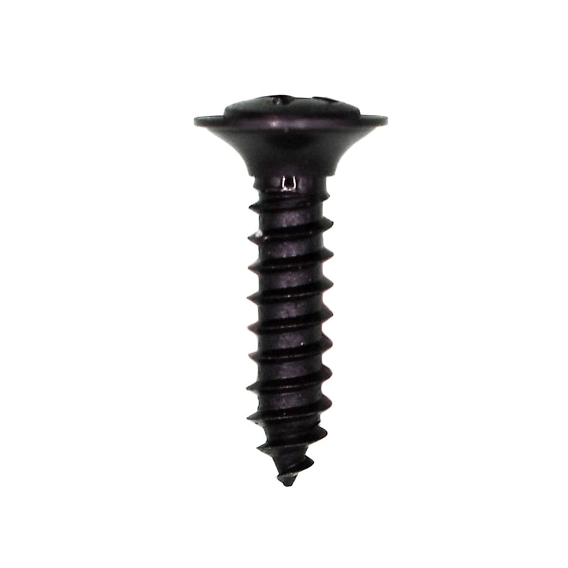 #8x11/16" Phillips Oval Head SEMS with Tapping Screw, Type A/AB, Black Oxide