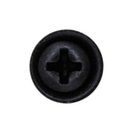 #8x11/16" Phillips Oval Head SEMS with Tapping Screw, Type A/AB, Black Oxide