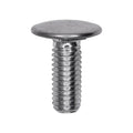 3/8"-16x1" Pan Head Bumper Bolt Stainless Steel Cap, Zinc