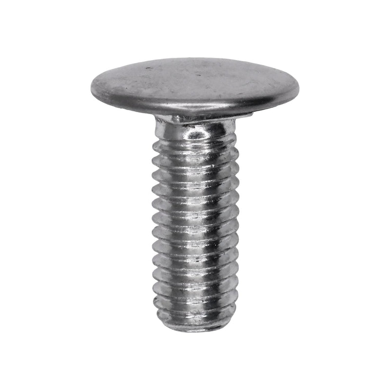 3/8"-16x1" Pan Head Bumper Bolt Stainless Steel Cap, Zinc