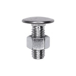 3/8"-16x1" Pan Head Bumper Bolt Stainless Steel with Hex Nut, Zinc