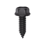 5/16"-12x1" Hex Head Washer Indented Type Tapping Screw, Type A/AB, 21/32" Washer, Black Oxide