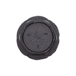 5/16"-12x1" Hex Head Washer Indented Type Tapping Screw, Type A/AB, 21/32" Washer, Black Oxide