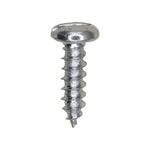 #8x5/8" Slotted Pan Head Tapping Screw, Type A/AB, Zinc Chromate
