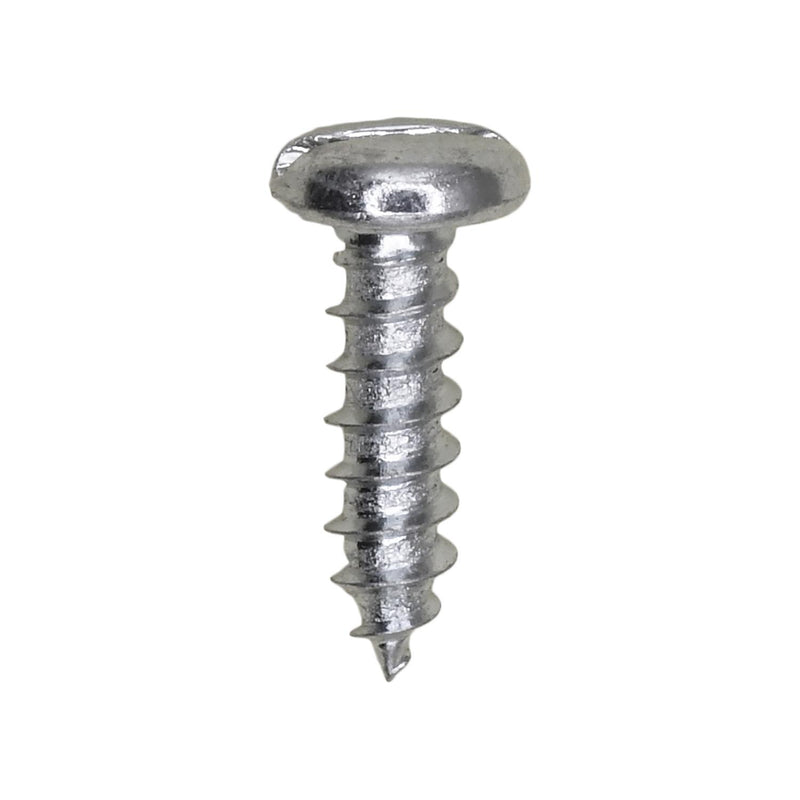 #8x5/8" Slotted Pan Head Tapping Screw, Type A/AB, Zinc Chromate