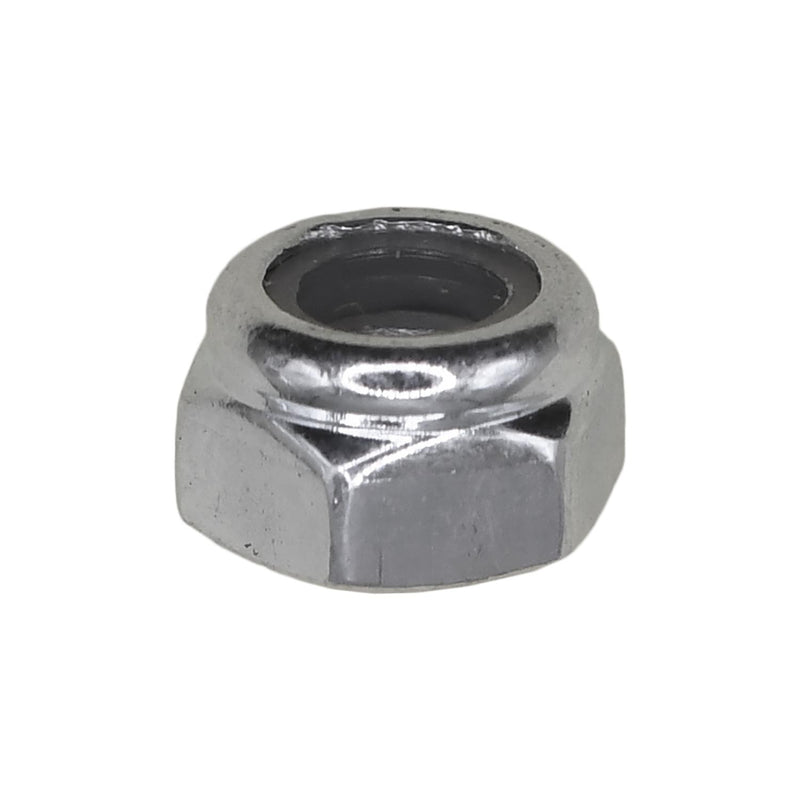 M5-0.80 Nylon Metric Insert Lock Nut DIN 985, Zinc