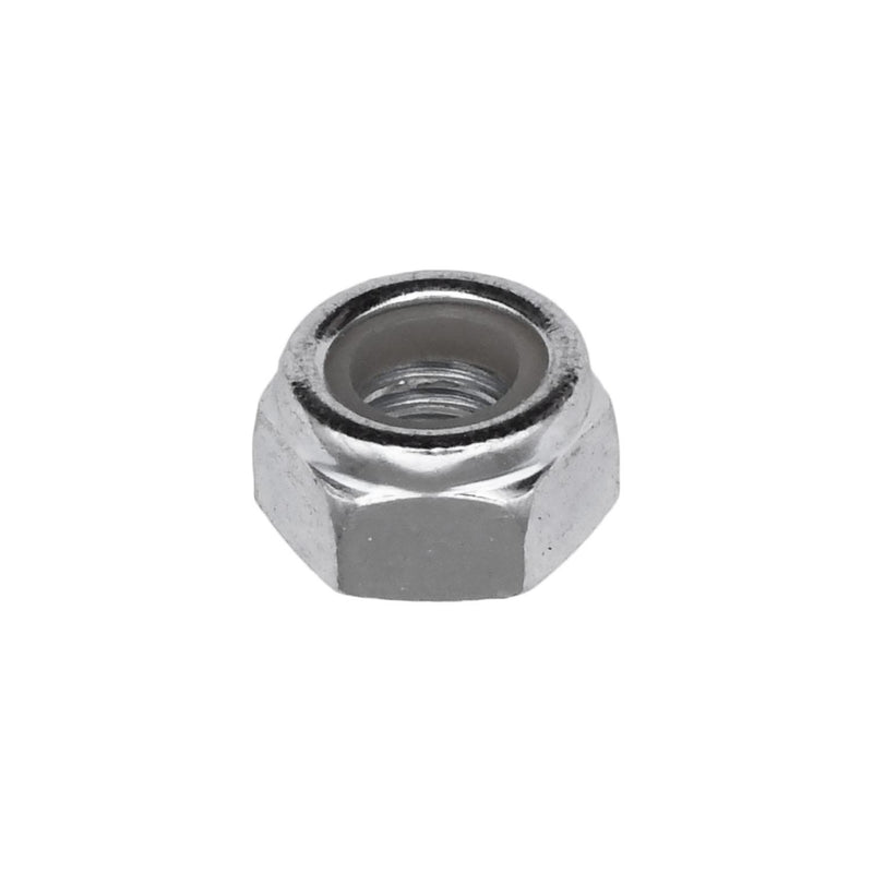 M6-1.0 Nylon Metric Insert Lock Nut DIN 985, Zinc