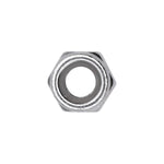 M6-1.0 Nylon Metric Insert Lock Nut DIN 985, Zinc