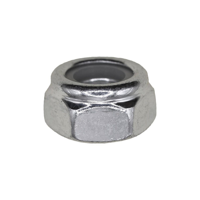 M10-1.5 Nylon Metric Insert Lock Nut DIN 985, Zinc