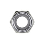 M10-1.5 Nylon Metric Insert Lock Nut DIN 985, Zinc