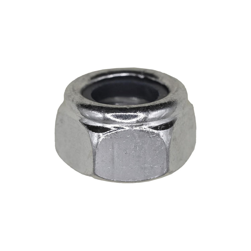 M12-1.75 Nylon Metric Insert Lock Nut DIN 985, Zinc
