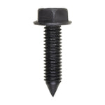 5/16"-18x1-1/4" Hex Head Washer Indented A/F Screw, Pinch, 21/32" Washer, Plain