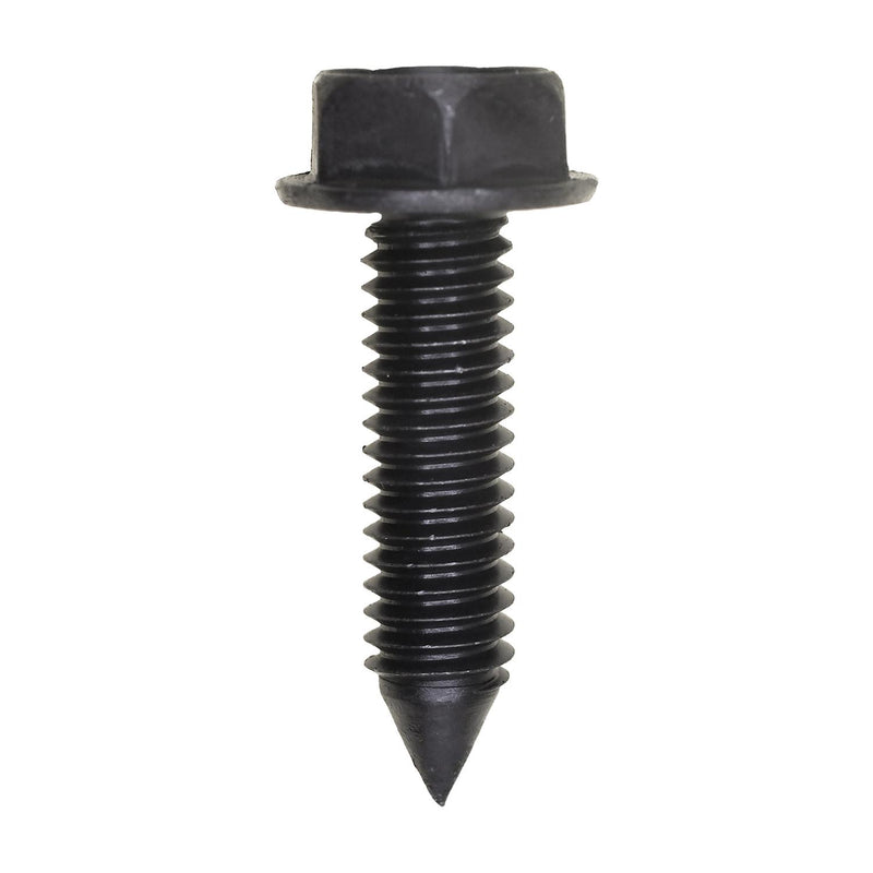 5/16"-18x1-1/4" Hex Head Washer Indented A/F Screw, Pinch, 21/32" Washer, Plain