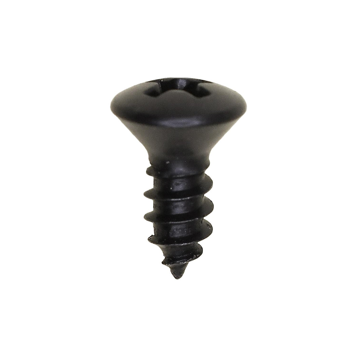 #10x1/2" Phillips Oval Head Tapping Screw, Type A/AB, Black Oxide