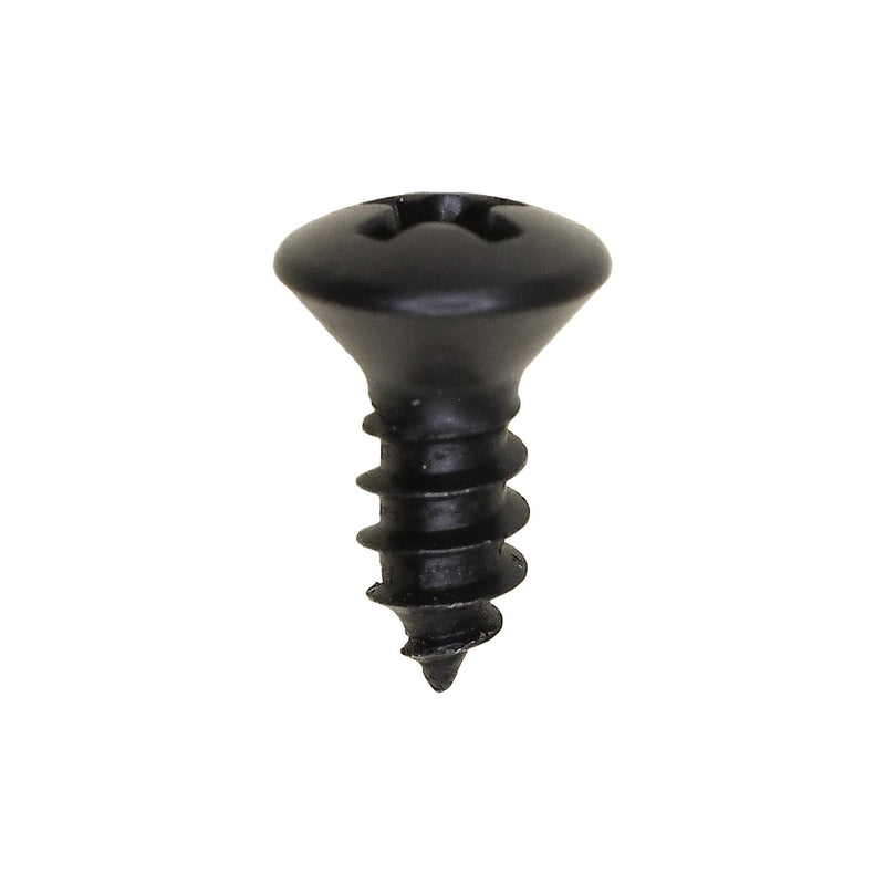 #10x1/2" Phillips Oval Head Tapping Screw, Type A/AB, Black Oxide