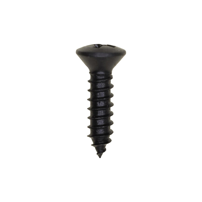 #10x3/4" Phillips Oval Head Tapping Screw, Type A/AB, Black Oxide