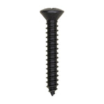 #10x1-1/4" Phillips Oval Head Tapping Screw, Type A/AB, Black Oxide