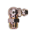 M8-1.0 90 Degrees Grease Fitting, Plated, 18mm Overall Length